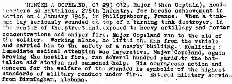 Bronze star COPELAND